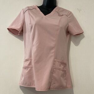 Pink Blush Jaanuu Scrub Set.Front pockets and comfortable scrub set